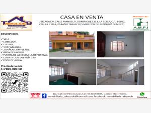 Casa en venta en La Ceiba, Paraíso, Tabasco