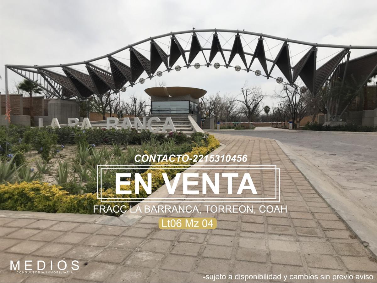 Terreno en Venta en La Barranca, Torreón, Coahuila de Zaragoza