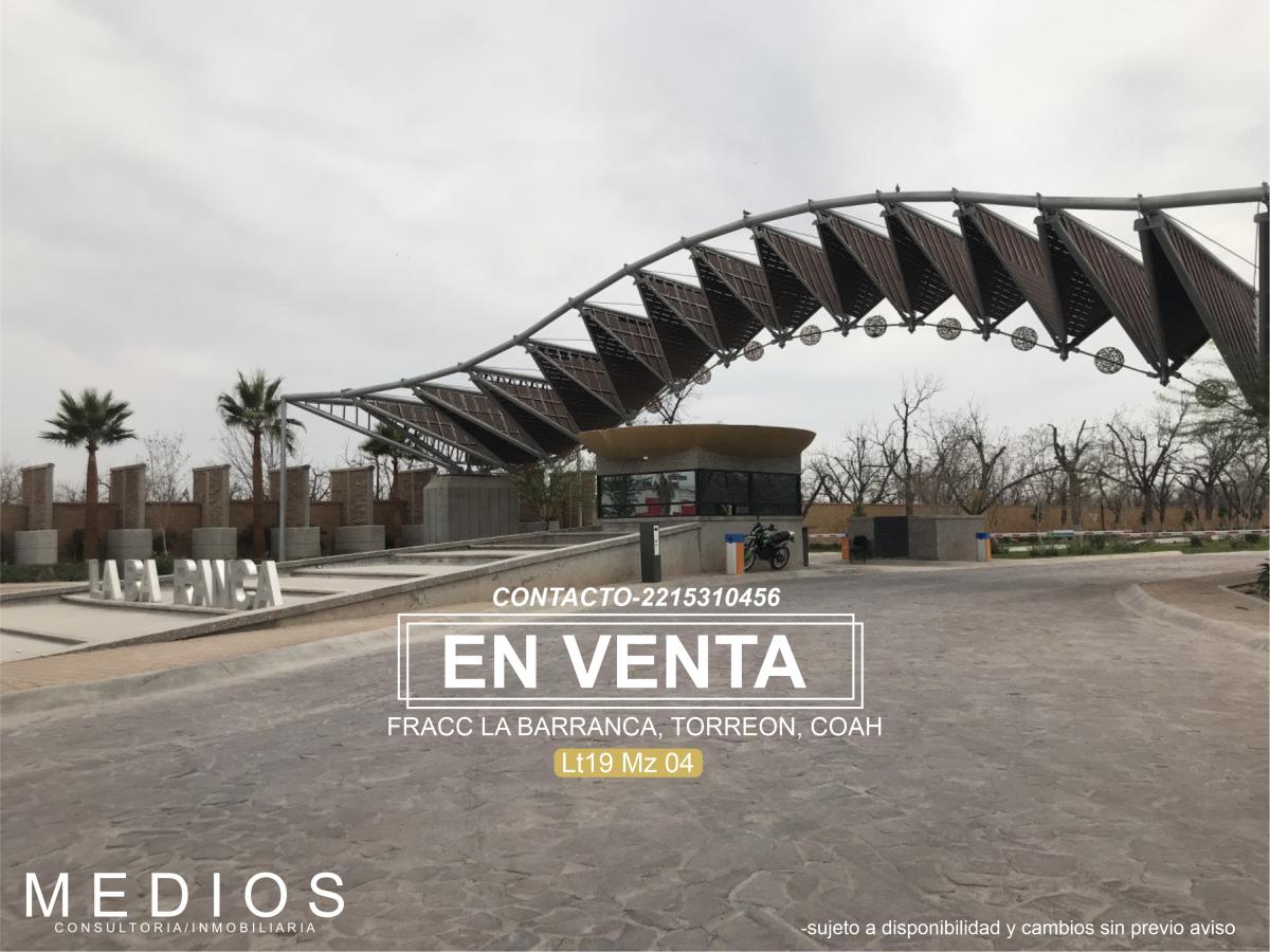 Terreno en Venta en La Barranca, Torreón, Coahuila de Zaragoza