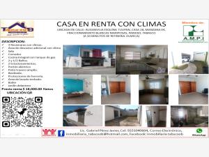 Casa en renta en Blancas Mariposas, Paraíso, Tabasco