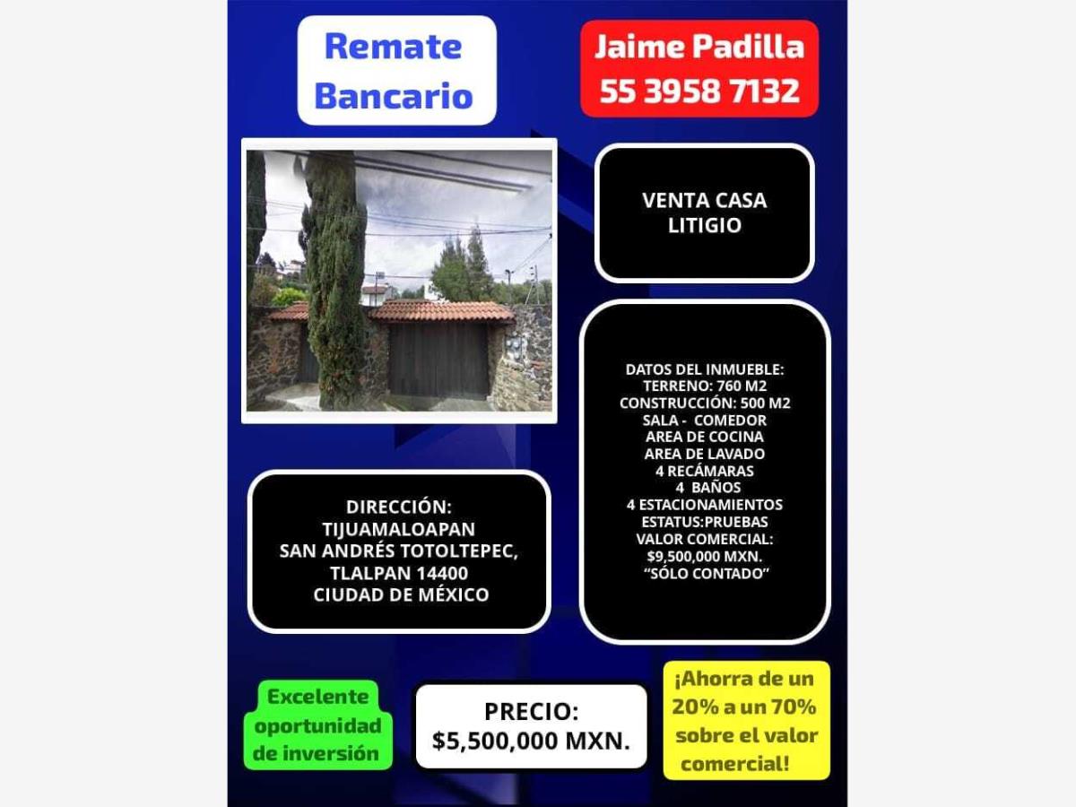 Casa en venta en San Andres Totoltepec, Tlalpan — foto 1 de 9