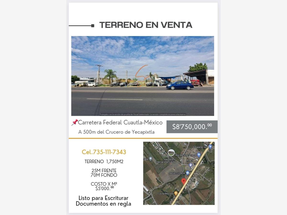 Terreno en venta en Atlatlahucan, Atlatlahucan — foto 1 de 8