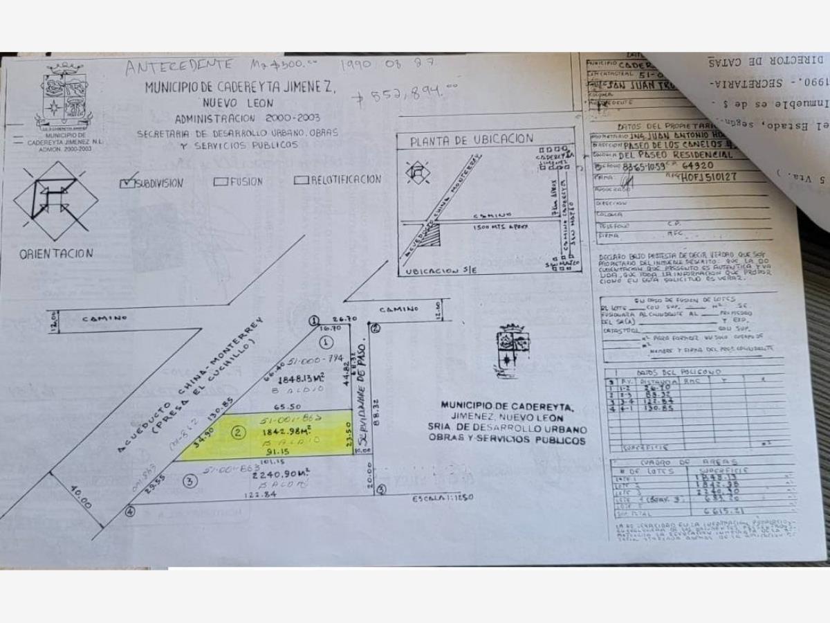 Terreno en venta en Cadereyta Jimenez Centro, Cadereyta Jiménez — foto 1 de 2