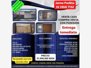 Casa en venta en Ciudad Galaxia los Reyes, Chicoloapan, México