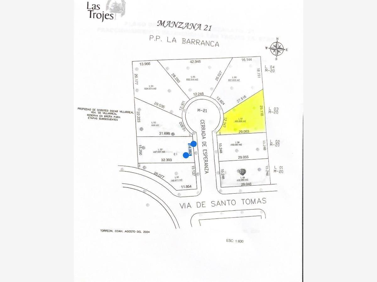 Terreno en Venta en Las Trojes, Torreón, Coahuila de Zaragoza