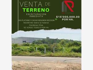Terreno en venta en Plátano y Cacao 2da. Sección (La Isla), Centro, Tabasco Terreno en venta en Plátano y Cacao 2da. Sección (La Isla), Centro, Tabasco