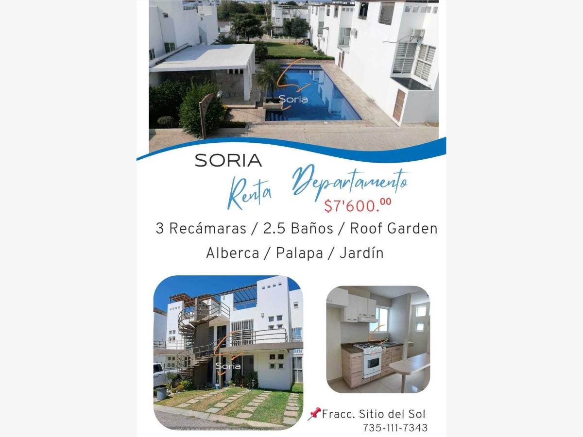 Departamento en renta en Sitio del Sol, Cuautla — foto 1 de 21