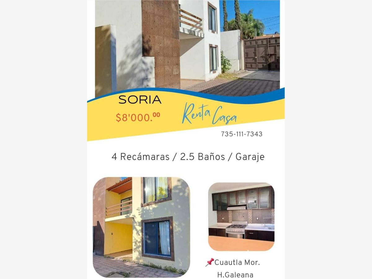 Casa en renta en Hermenegildo Galeana, Cuautla — foto 1 de 26