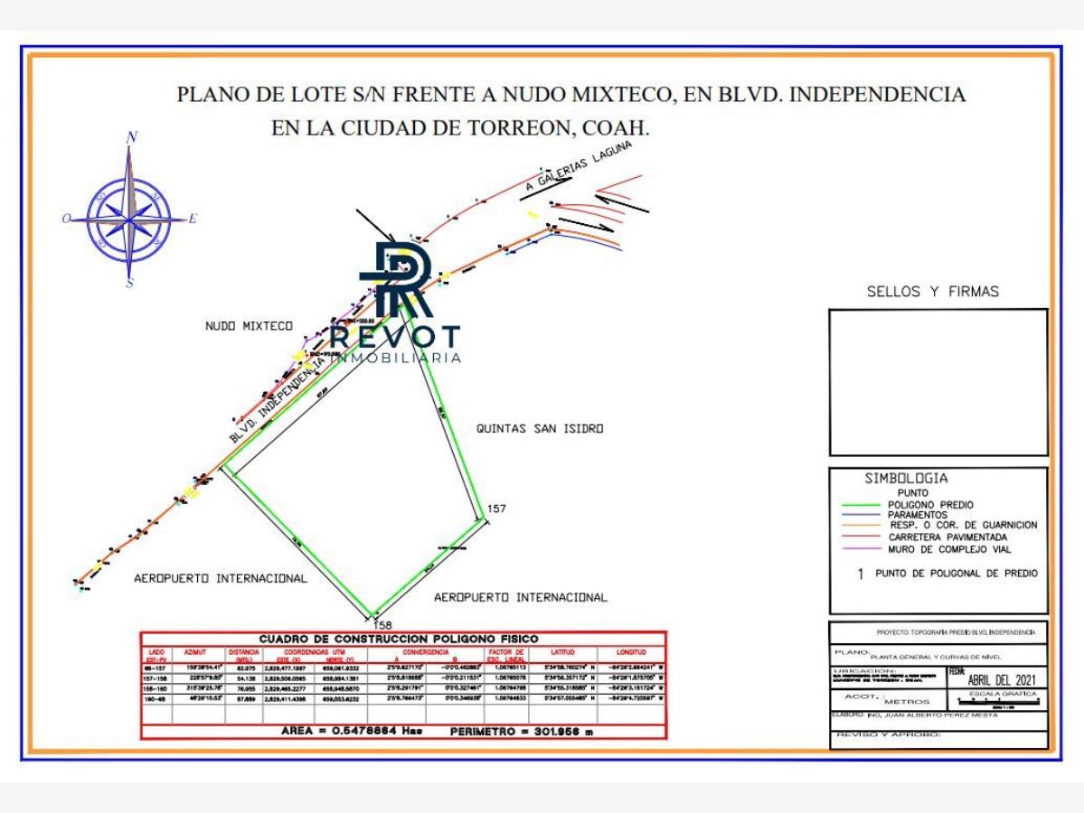 Terreno en Venta en Nuevo San Isidro, Torreón, Coahuila de Zaragoza