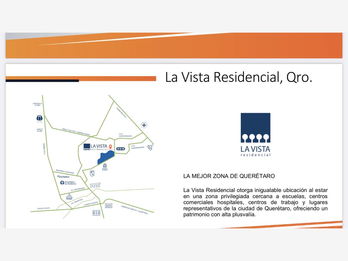 Terreno en venta en La Vista Residencial, Querétaro — foto 1 de 4