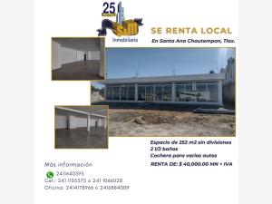 Local en renta en Santa Ana Chiautempan Centro, Chiautempan, Tlaxcala