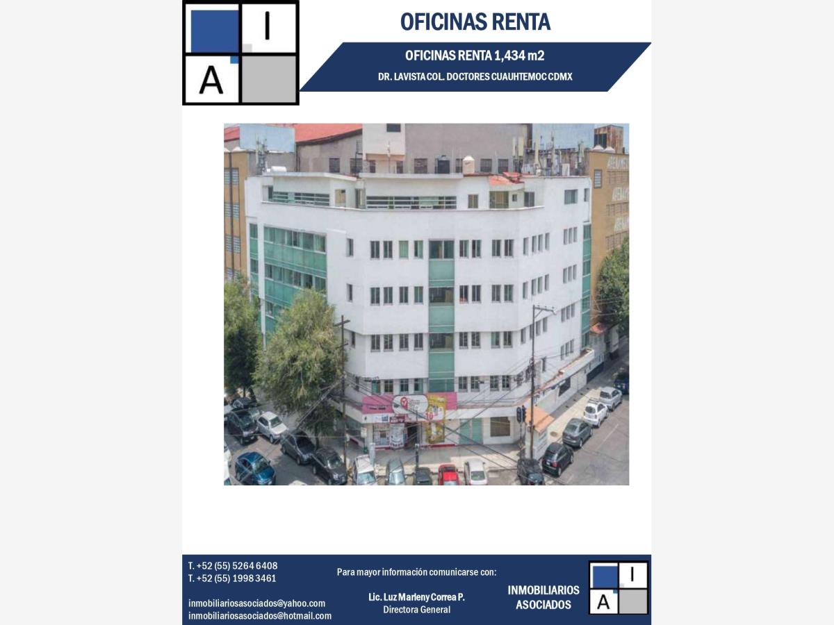 Oficina en renta en Doctores, Cuauhtémoc — foto 1 de 2