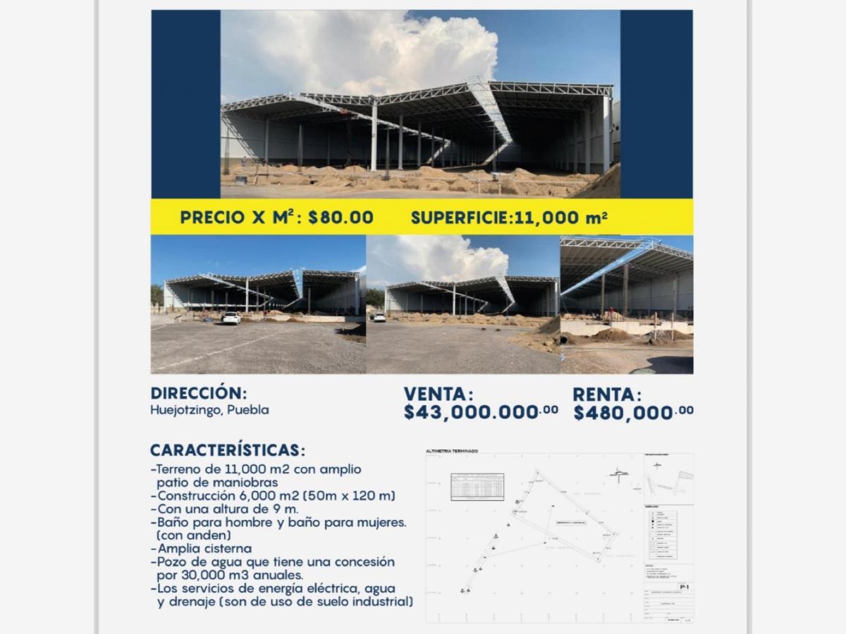 Bodega en venta en Real de Huejotzingo, Huejotzingo — foto 1 de 4