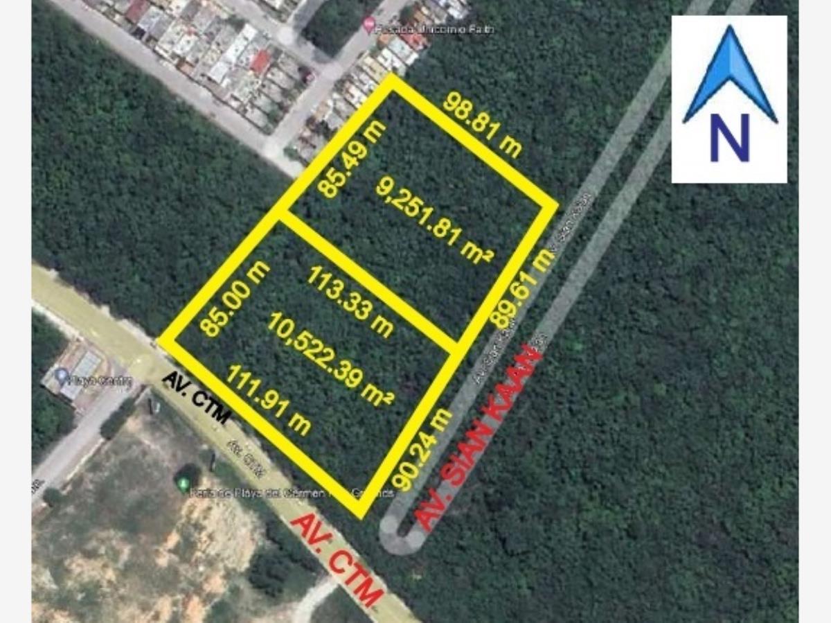 Terreno en venta en Playa del Carmen, Solidaridad — foto 1 de 4