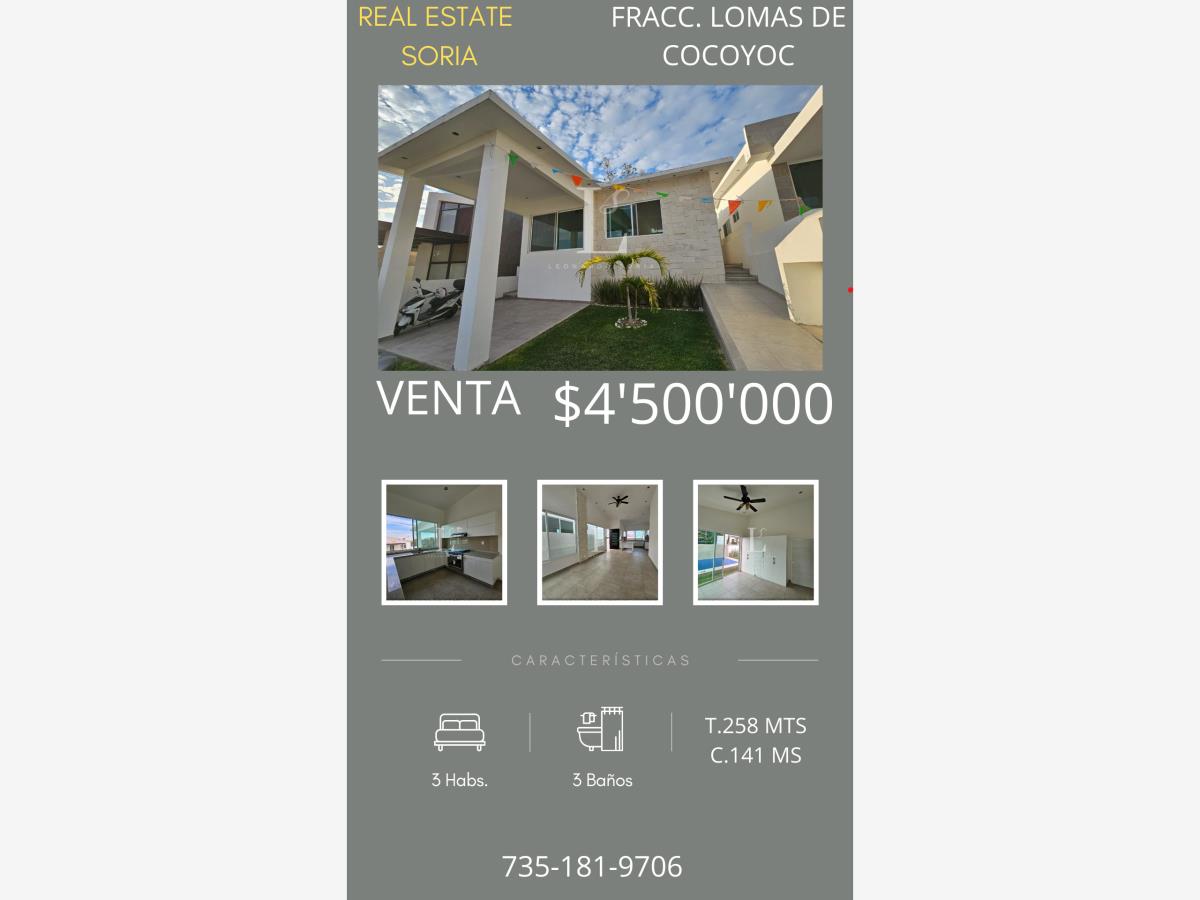 Casa en venta en Lomas de Cocoyoc, Atlatlahucan — foto 1 de 11