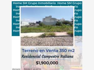 Terreno en Campestre Italiana, Querétaro, Querétaro