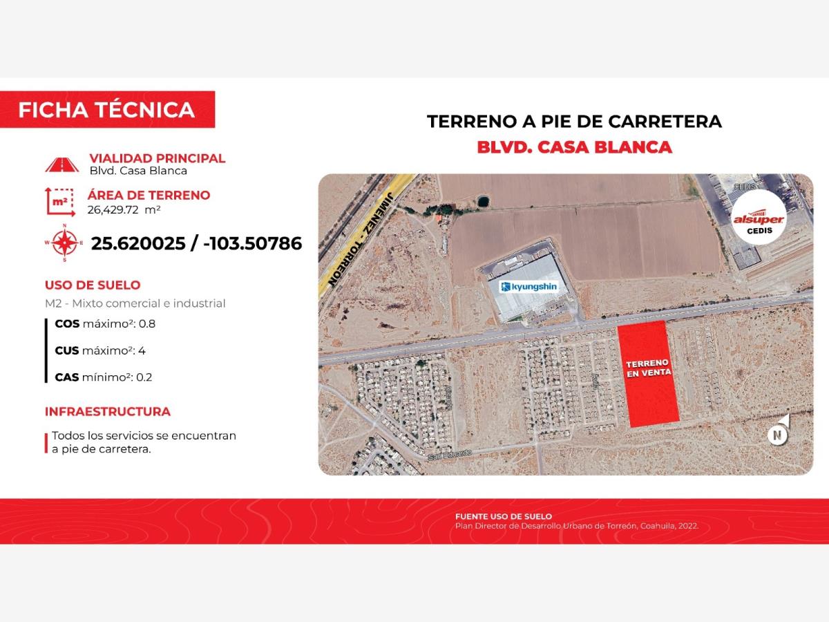Terreno en venta en Casa Blanca, Gómez Palacio — foto 1 de 11
