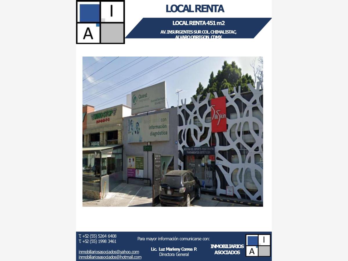 Local en renta en Chimalistac, Álvaro Obregón — foto 1 de 2