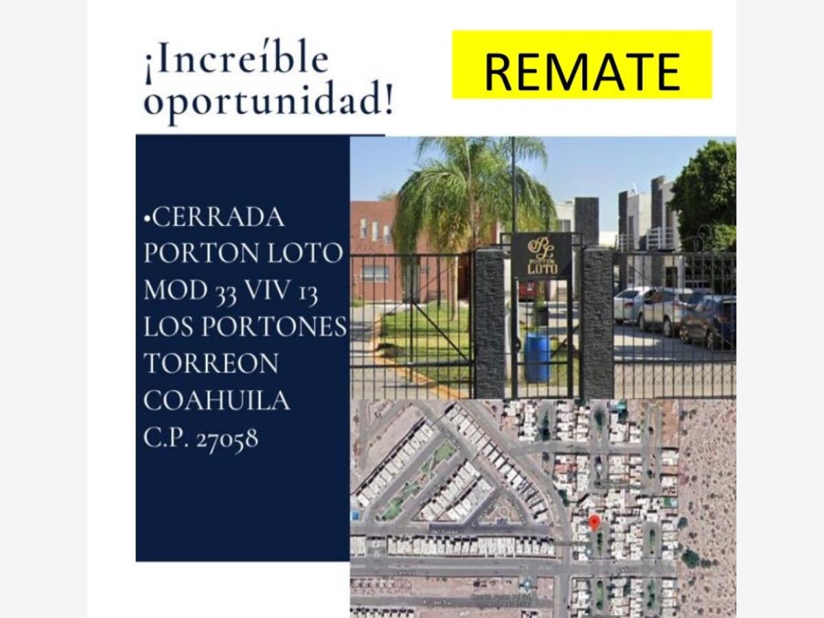 Casa en Remate en Los Portones, Torreón, Coahuila de Zaragoza