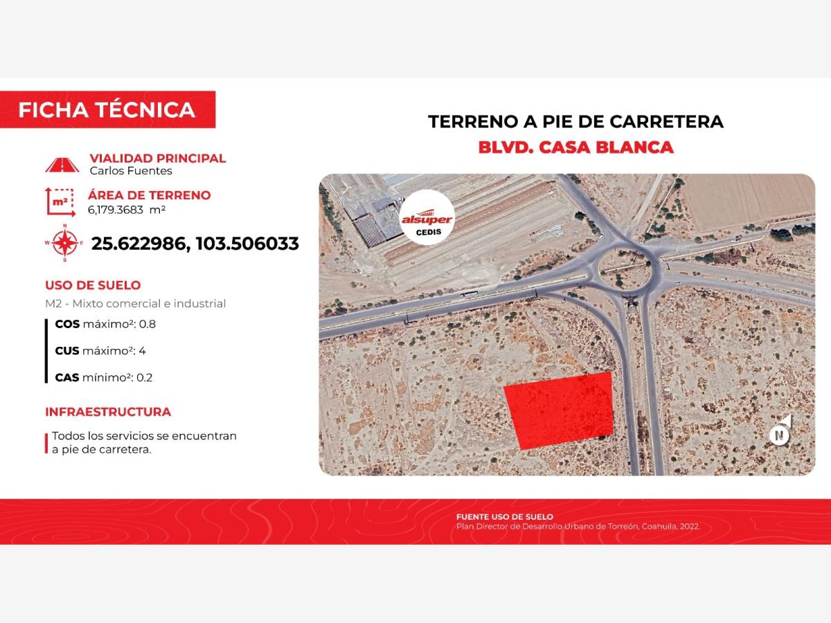Terreno en venta en Casa Blanca, Gómez Palacio — foto 1 de 12