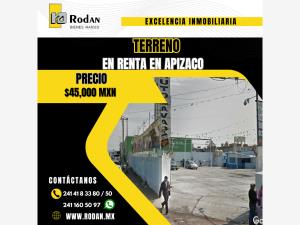 Terreno en renta en San Miguel, Apizaco, Tlaxcala