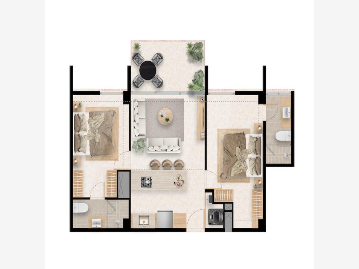 Departamento en venta en Valle Dorado, Bahía de Banderas — foto 1 de 5