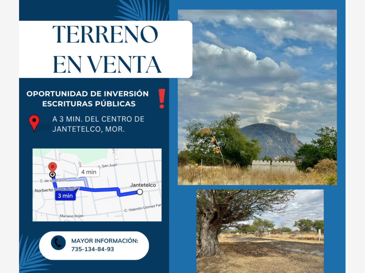 Terreno en venta en Manuel Alarcon, Jantetelco — foto 1 de 3
