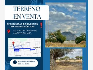 Terreno en venta en Manuel Alarcon, Jantetelco, Morelos