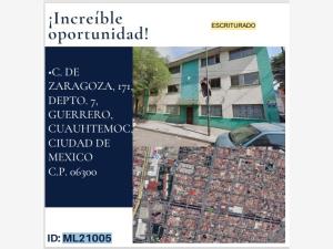 Departamento en Guerrero, Cuauhtémoc, Ciudad de México