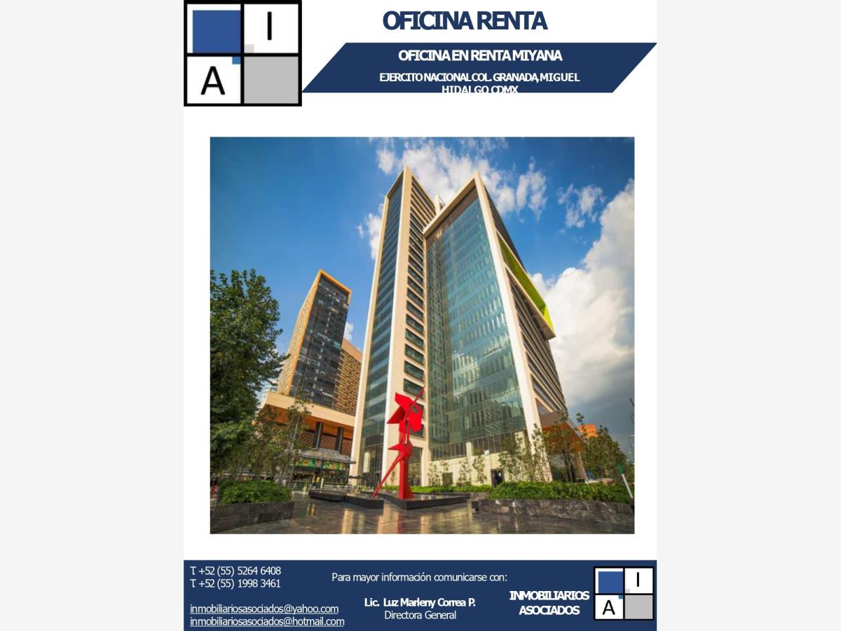 Oficina en renta en Granada, Miguel Hidalgo — foto 1 de 4