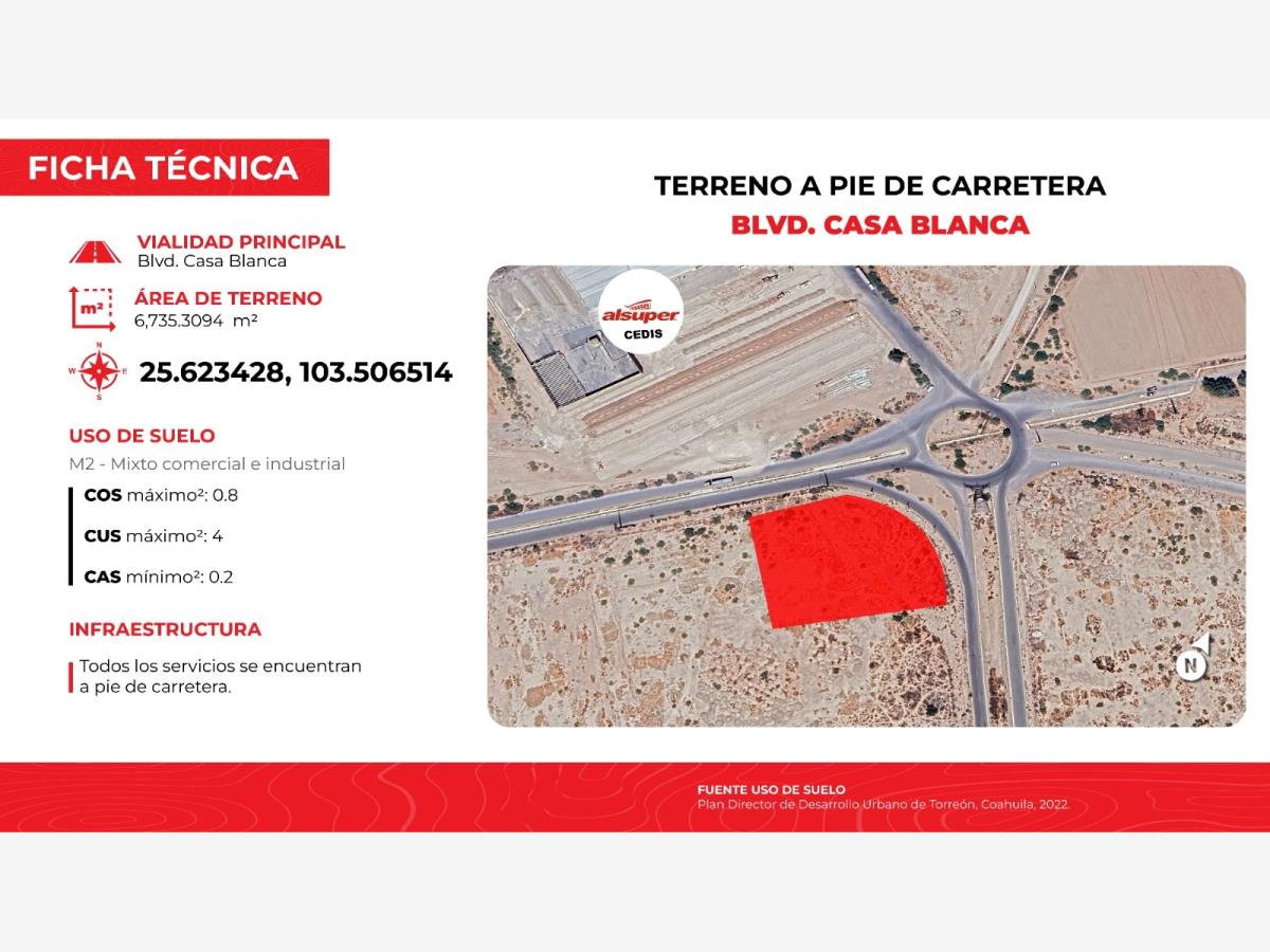 Terreno en venta en Casa Blanca, Gómez Palacio — foto 1 de 12