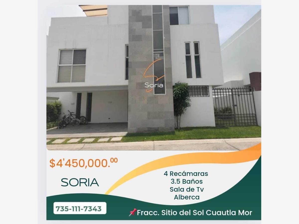 Casa en venta en Sitio del Sol, Cuautla — foto 1 de 27