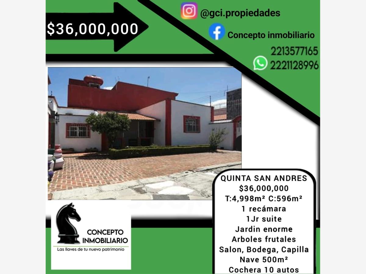 Quinta en venta en De San Andrés, San Andrés Cholula — foto 1 de 39