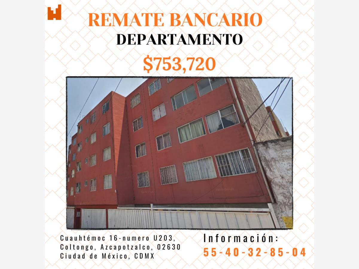 Departamento en venta en Coltongo, Azcapotzalco — foto 1 de 12