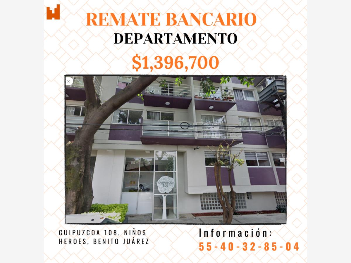 Departamento en venta en Niños Héroes, Benito Juárez — foto 1 de 11