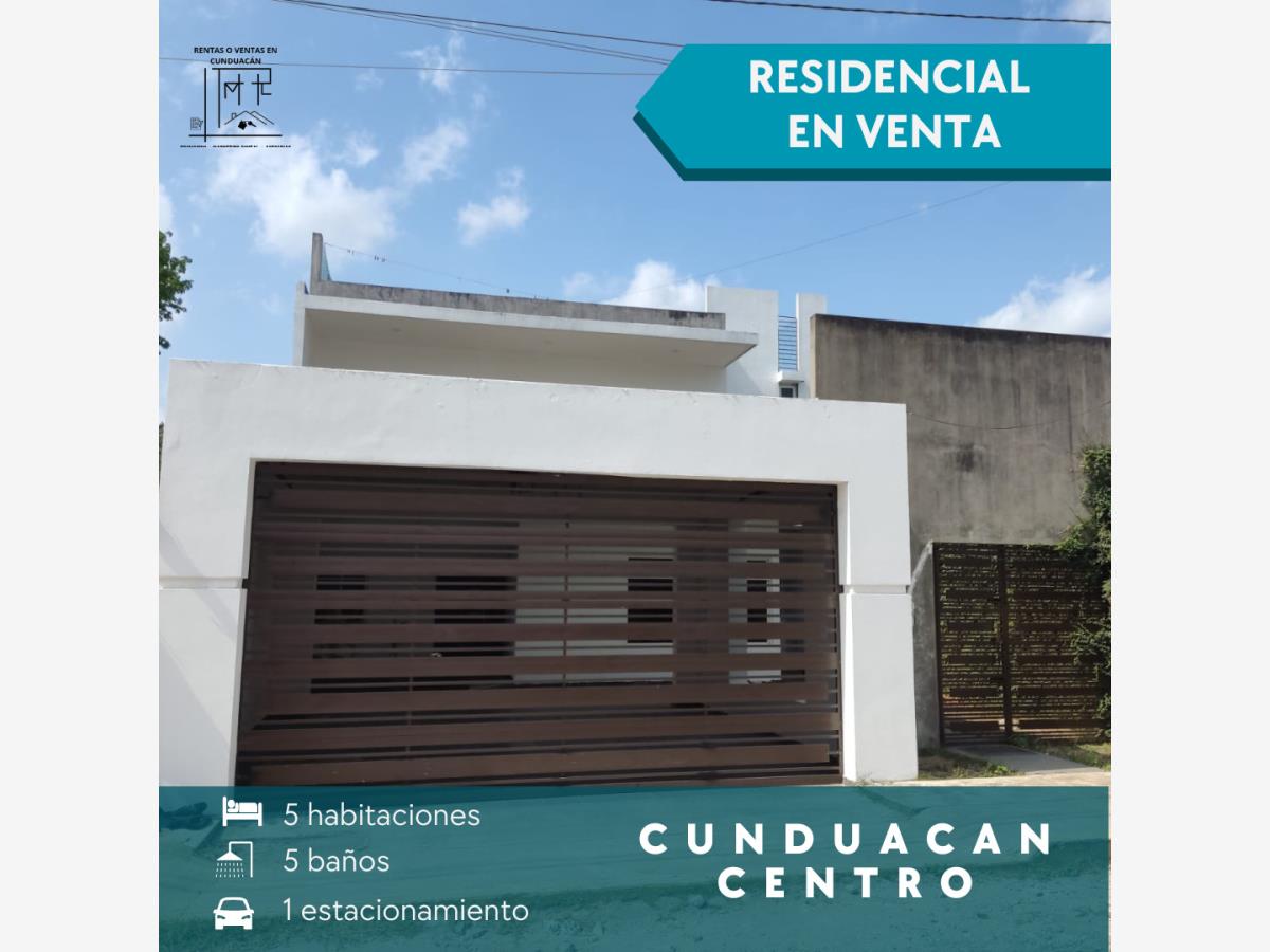 Casa en venta en Cunduacan Centro, Cunduacán — foto 1 de 8