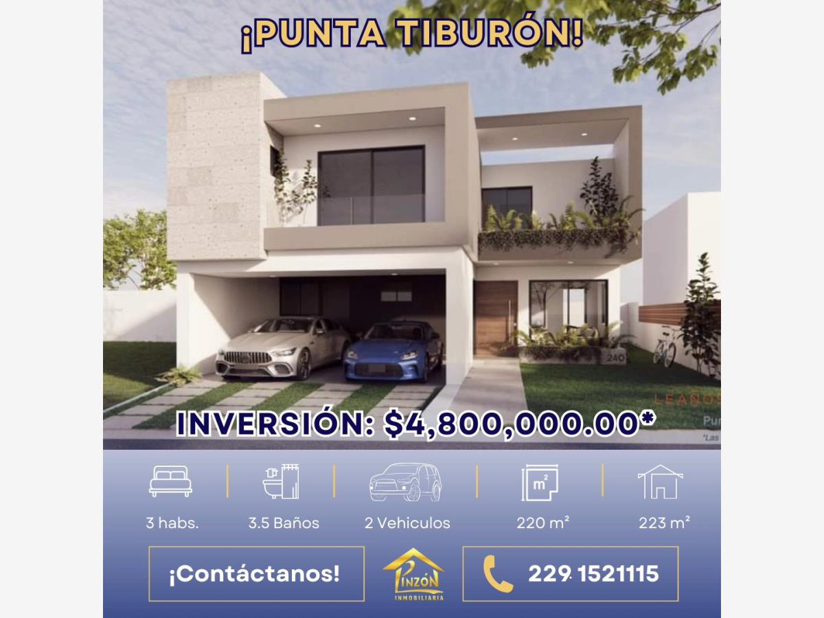 Casa en venta en Punta Tiburón, Residencial, Marina y Golf, Alvarado — foto 1 de 7