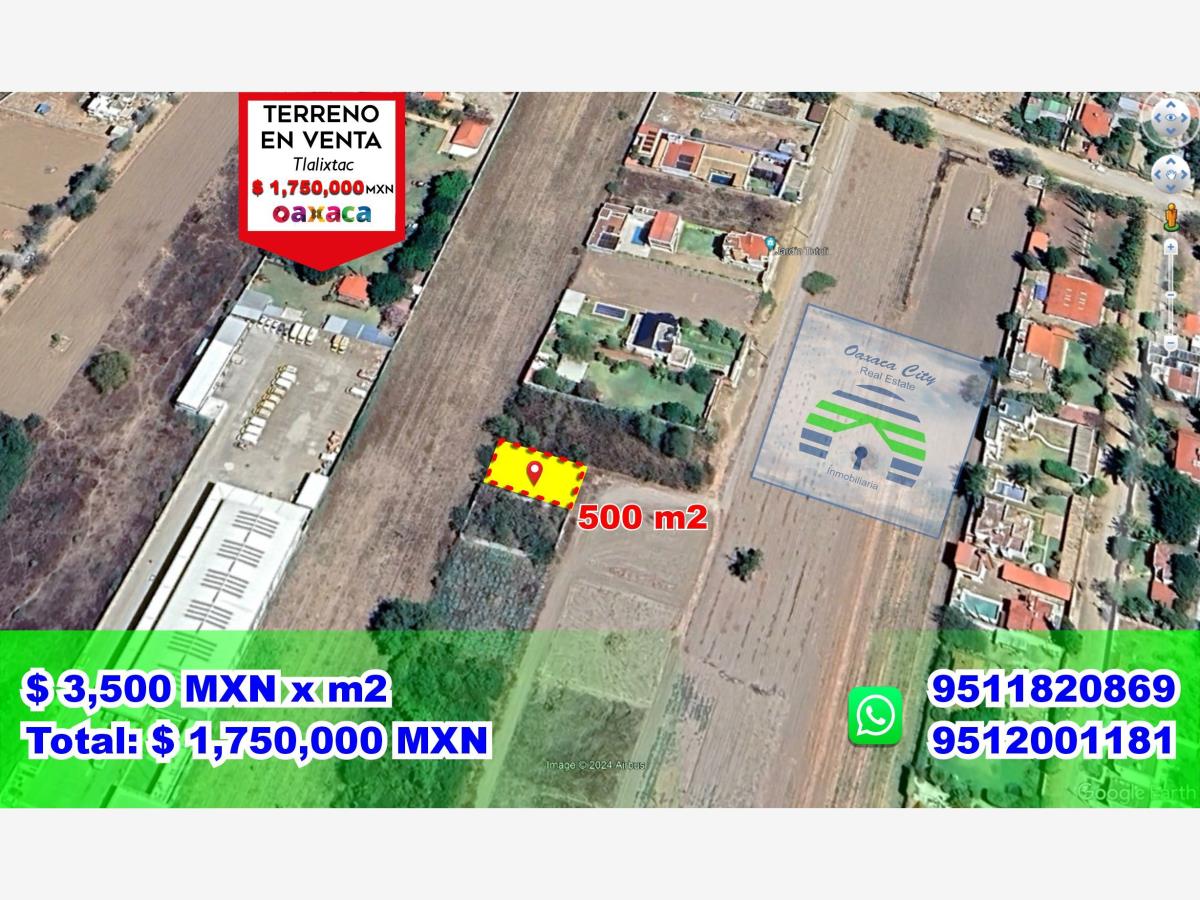 Terreno en venta en Tlalixtac de Cabrera, Tlalixtac de Cabrera — foto 1 de 13