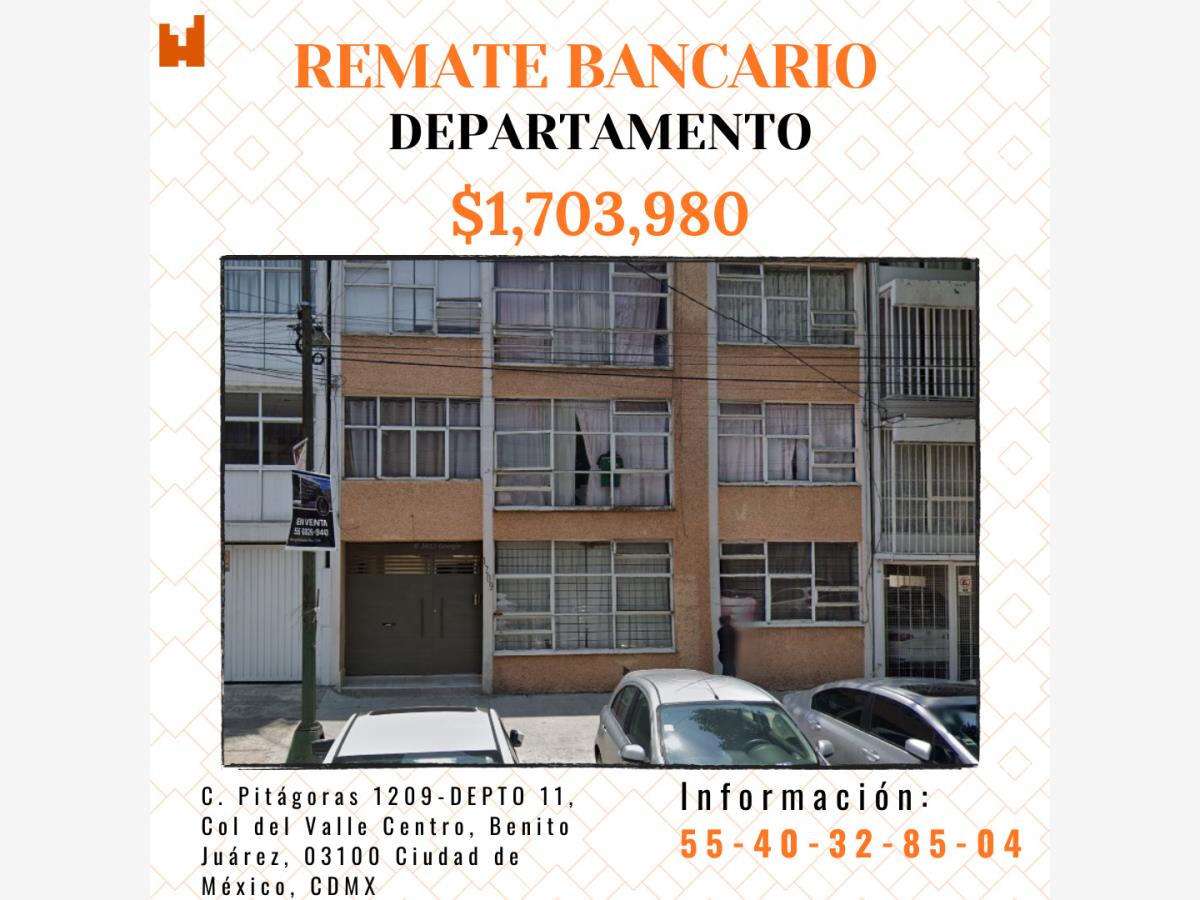 Departamento en venta en Del Valle Centro, Benito Juárez — foto 1 de 12
