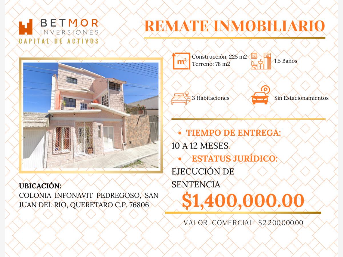 Casa en venta en Infonavit Pedregoso, San Juan del Río — foto 1 de 12