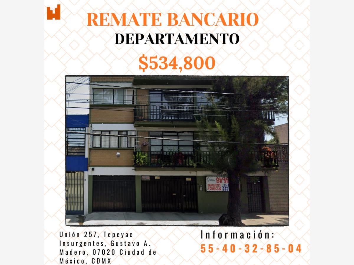 Departamento en venta en Tepeyac Insurgentes, Gustavo A. Madero — foto 1 de 10