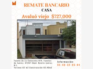 Casa en remate en Fuentes de Juárez, Juárez, Nuevo León