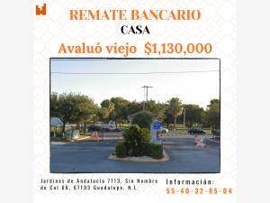 Casa en remate en Jardines de Andalucia, Guadalupe, Nuevo León