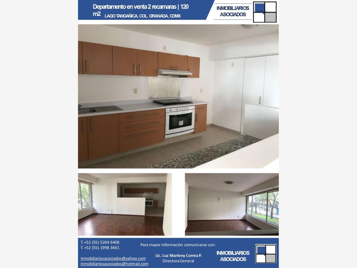 Departamento en venta en Granada, Miguel Hidalgo — foto 1 de 4