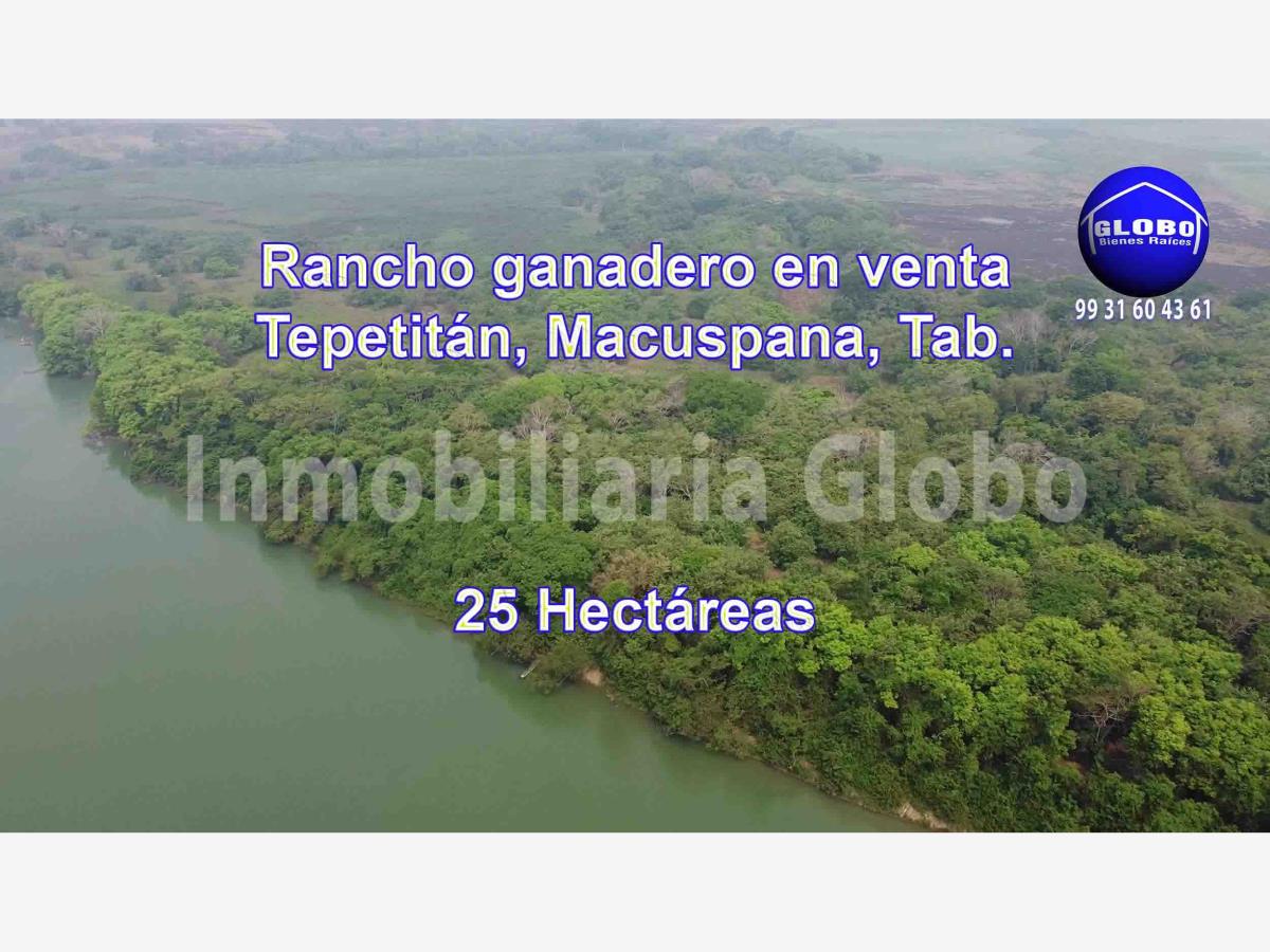 Finca-Rancho en venta en Tepetitan, Macuspana — foto 1 de 11