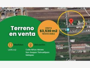 Terreno en San Gaspar Tlahuelilpan, Metepec, México