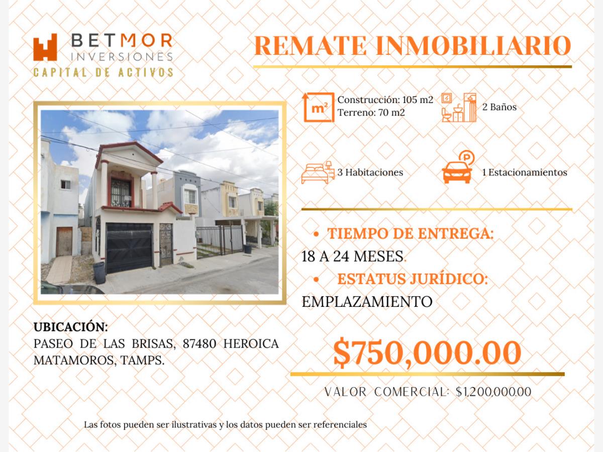 Casa en venta en Paseo de las Brisas, Matamoros — foto 1 de 12