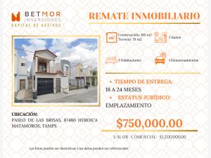 Casa en remate en Paseo de las Brisas, Matamoros, Tamaulipas