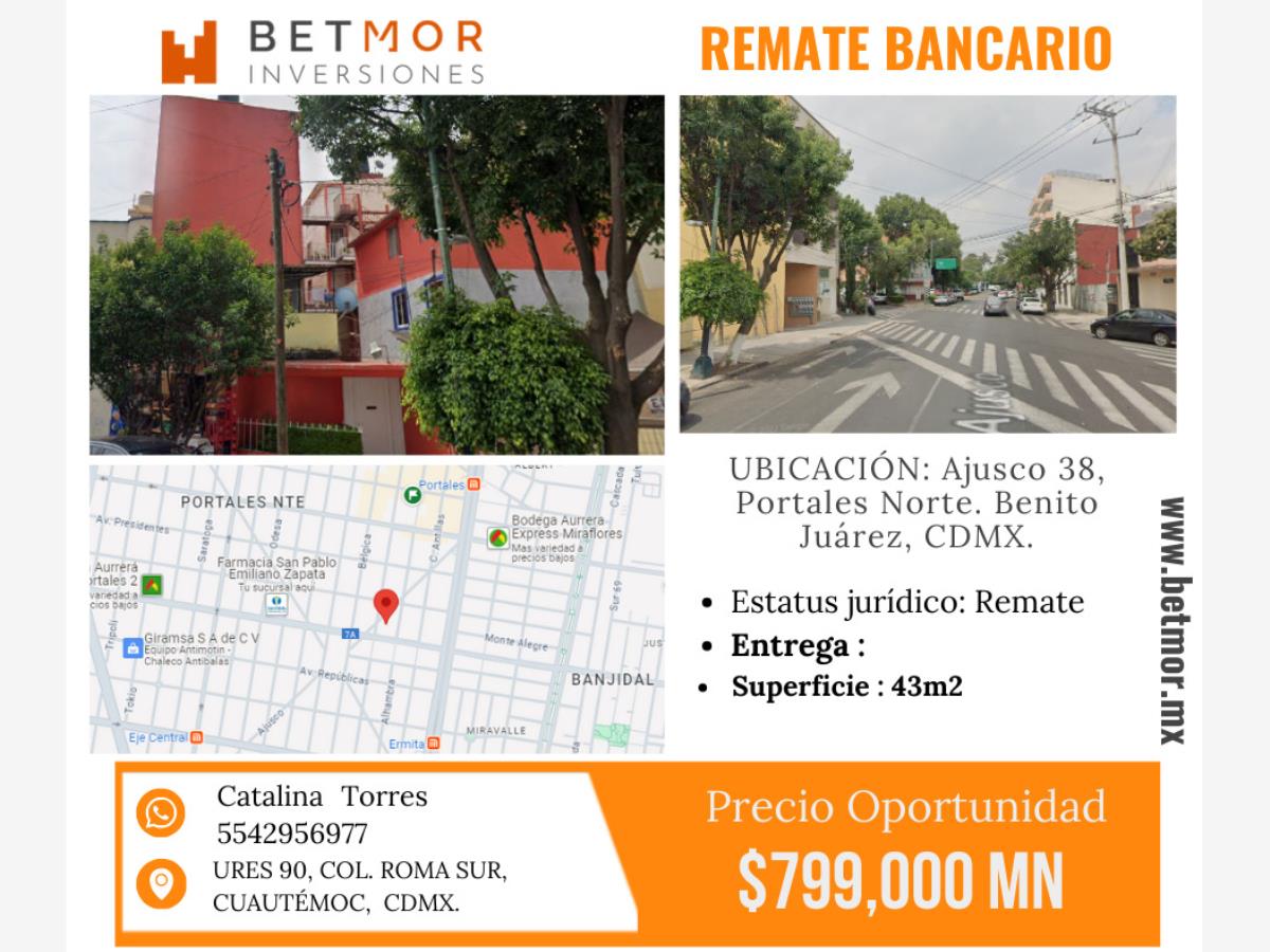 Departamento en venta en Portales Norte, Benito Juárez — foto 1 de 2