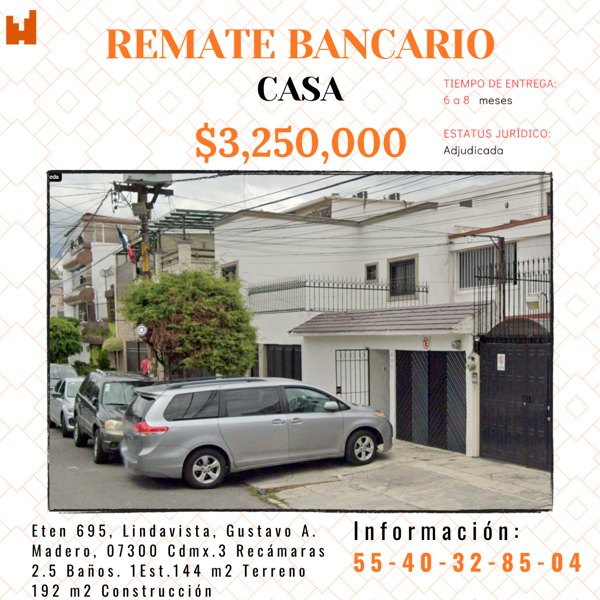 Casa en venta en Lindavista Norte, Gustavo A. Madero — foto 3 de 11
